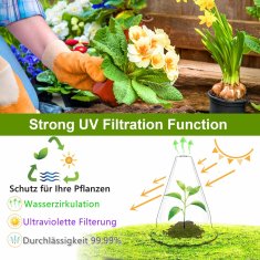 Nikcorp Zaščita za rastline in sadike proti polžem, komplet 24 kosov, mini rastlinjak iz PET plastike, prozoren vrtni zvon