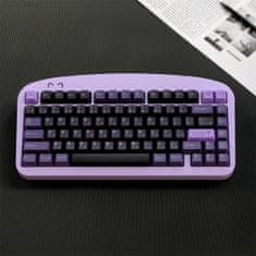 Nikcorp Pokrovčki za tipke Keycaps Cherry Profile PBT, 129 tipk, QWERTY, Dye-Sub, japonski znaki, temno vijolični, za mehanske tipkovnice