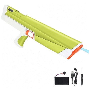 Nikcorp Električna vodna pištola avtomatska puška z dolgim dometom, polnilna baterija, trpežna ABS plastika, primerna za bazen in vrt