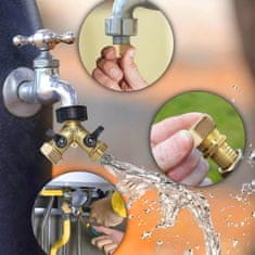 Nikcorp Medeninasti čepi za vodovodne cevi 1/2", s tesnili, odporni na korozijo, za pipe in ogrevalne sisteme, zlati, 10 kosov