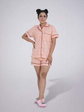 LEAFLETIC ženski komplet za spanje z vzorcem karo