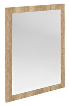 SAPHO Zrcalo NIROX v masivnem lesenem okvirju 60x80cm, dub alabama