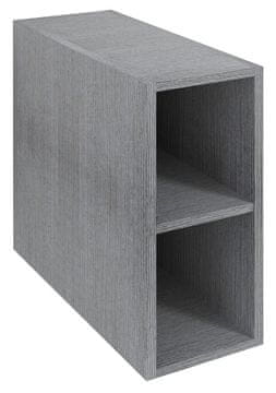 SAPHO WAVE Omara Dub Stříbrný, 20x45x47,8cm - Stilska in Prostorna Rešitev za Shranjevanje