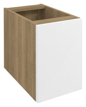 SAPHO WAVE Kopalniška Omara 30x45x47.8cm, Bela/Dub Cuneo, Levo/Desno Odpiranje
