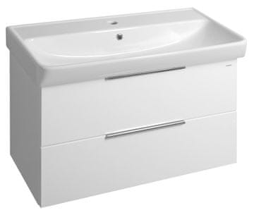 Bruckner NEON Bela Keramična Skriňka z Umyvalnikom 80x41,5 cm