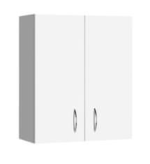 AQUALINE AQUALINE SIMPLEX ECO Bela Stenska Omara, 50x60x24 cm, MDF/lamino, Univerzalna Vrata