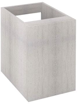 SAPHO TREOS Stenska Kopalniška Omara z Dub Polar Dekorjem 35x53x50,5 cm, Univerzalna Vrata