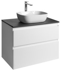 AQUALINE ALTAIR II viseča kopalniška omarica 78,5 cm, bela/antracit břidlica