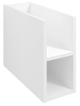 SAPHO Elegantna Bela Mat Omarica LOREA s Police za Shranjevanje 20x44x51cm