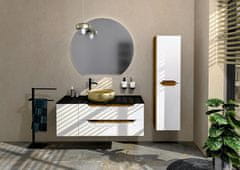 SAPHO Set za kopalnico WAVE 30+90, levi, bela/dub collingwood