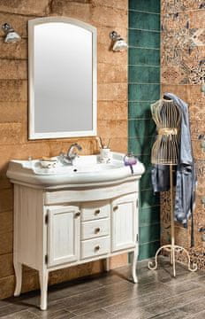 SAPHO Set za kopalnico AMIA Retro 100, beli hrast