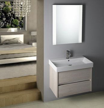 SAPHO NIRONA 70 Komplet za kopalnico, Mocca hrast