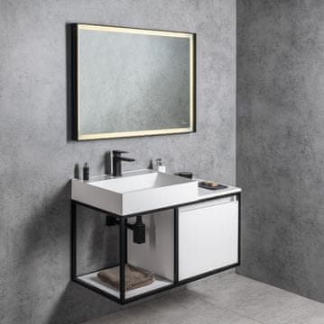 SAPHO Eleganten Kopalniški Komplet SKARA 100 Mat Črna/Bela