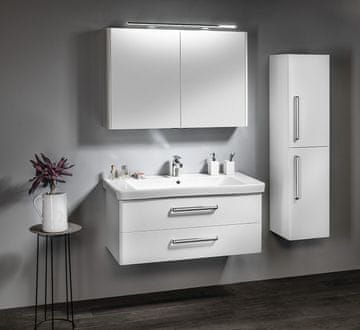 SAPHO Eleganten kopalniški set THEIA 105, bela z LED osvetlitvijo