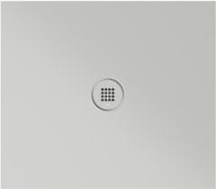 Gsi Pravokotna keramična pršna vanjica 80x70, cenere mat, serija EXTRA FLAT