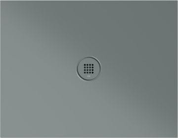 Gsi Keramična tuš kad, EXTRA FLAT, obdélnik 90x70x2cm, Agave mat, protizdrsna in odporna na praske