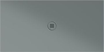 Gsi Pravokotna keramična pršna kad 140x70 cm, agave mat zelena, protidrsna