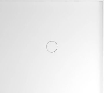 POLYSAN Tuš kad iz litéga mramora MIRAI, pravokotna 90x80 cm, bela, desna stran, nizki profil