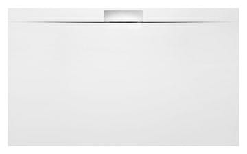POLYSAN KAZUKO Pravokotna Tuš Kad iz Litega Marmorja 150x90 cm Bela