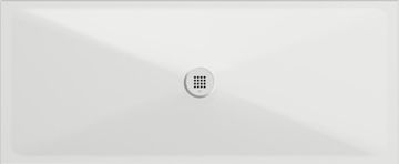 Gsi Eleganten Keramični Pršni Podstavek, Pravokotnik 170x70 cm, Bela Mat