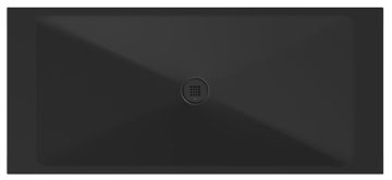 Gsi Keramična tuš kad EXTRA FLAT 180x80 črna mat