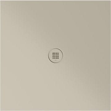 Gsi GSI EXTRA FLAT keramična kvadratna prha 90x90cm, mat bež