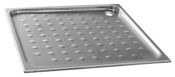 Nofer Kvadraste Matirane Nerez Tuš Kad 90x90cm - NOFER