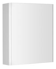 AQUALINE DENEB Stenska Kopalniška Omara z Ogledalom 60x70x18cm, Bela Mat