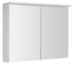 AQUALINE Elegantna Kopalniška Galerka s LED Osvetlitvijo 90x70 cm, Bela