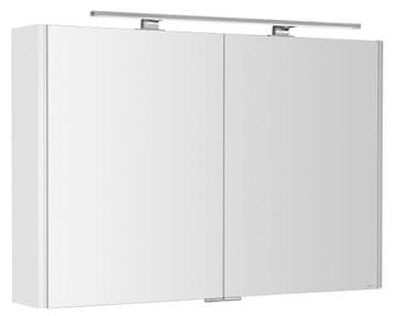 SAPHO Elegantna kopalniška galerka LUCIE z LED osvetlitvijo, bela, 106x70x17cm