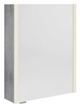 SAPHO Elegantna LED Galerka ALIX 56x70 cm, Dub Stříbrný, Levi/Desni