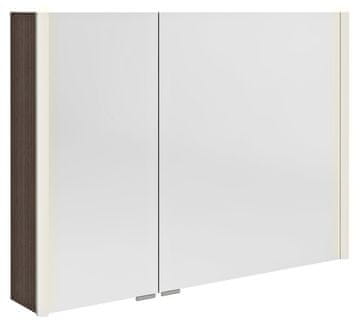 SAPHO ALIX Osvetljena Galerija z LED, Rustikalna Borovica, 96x70x17,5cm