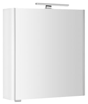 SAPHO Elegantna Kopalniška Omarica LUCIE z LED Osvetlitvijo 65x70cm – Bela