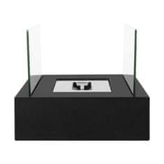 WOWO Namizni biokamin na bioetanol s steklom brez dima 35×18×15 cm