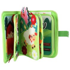 WOWO Interaktivna senzorična knjiga kmetija z živalmi na ježka