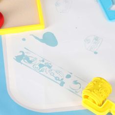 WOWO Vodna risalna podloga 100×80 cm z abecedo flomastri in šablonami