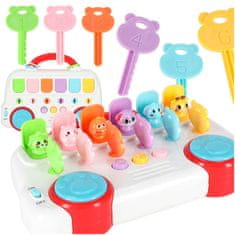 WOWO Glasbeni izobraževalni avtobus s ključi in izskočnimi živalmi