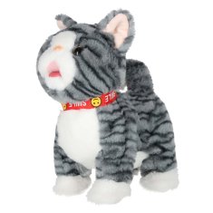 WOWO Interaktivna mucka na povodcu mijavka in hodi siva