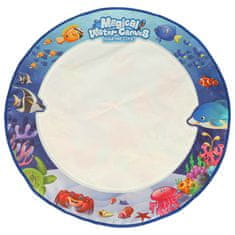 WOWO Okrogla vodna risalna podloga 80 cm vodni svet