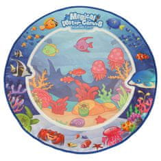 WOWO Okrogla vodna risalna podloga 80 cm vodni svet