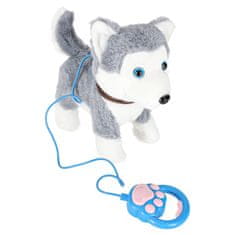 WOWO Interaktivni kuža na povodcu laja in hodi husky