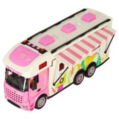 WOWO RC zložljiv karavan na daljinsko upravljanje 2,4 GHz luči zvoki roza