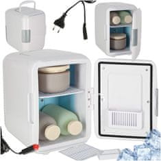 WOWO Mini potovalni hladilnik za avto 2v1 hlajenje in gretje bel