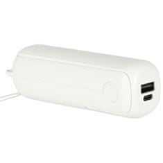 WOWO Zložljiv mini ventilator 2v1 s powerbanko USB bel