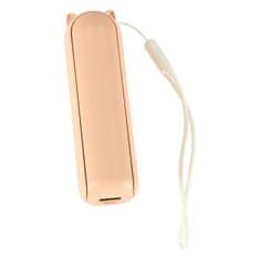 WOWO Zložljiv mini ventilator 2v1 s powerbanko USB roza