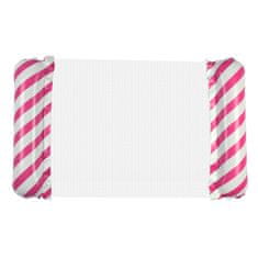 WOWO Napihljiv bazenski ležalnik z mrežico roza-bel