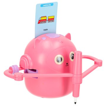 WOWO Interaktivni risalni robot za otroke s karticami roza