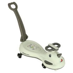 WOWO Otroški gravitačni skiro s svetlečimi kolesi siv