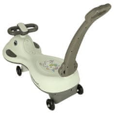 WOWO Otroški gravitačni skiro s svetlečimi kolesi siv