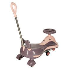 WOWO Otroški gravitačni skiro s svetlečimi kolesi vijoličen